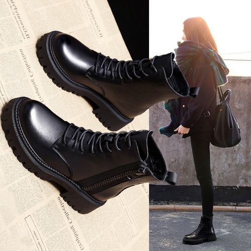 Martin Boots Female British Style Thick-soled All-match Short Boots