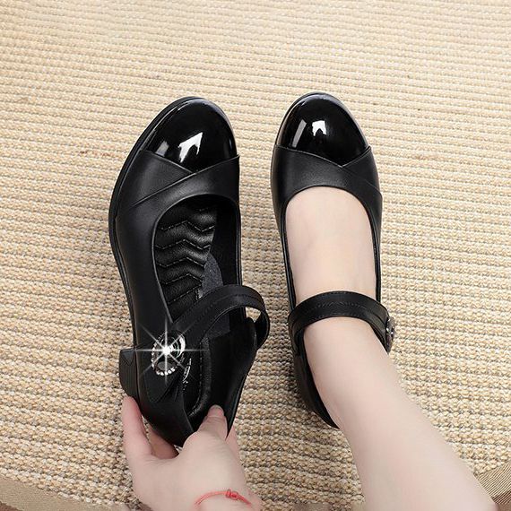2022 Ladies Classic Fashion Casual Shoes Horseshoe Shoes - Black