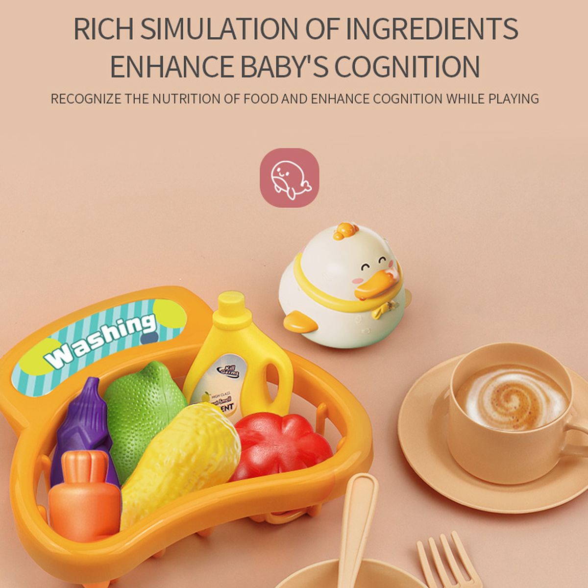 Multi-function Toddler Toy Sink 2-in-1 Kitchen Toys