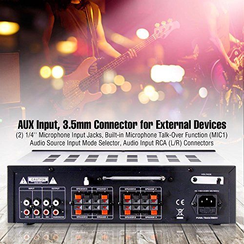 Pyle Wireless Karaoke Bluetooth Stereo Receiver  4 Channel P