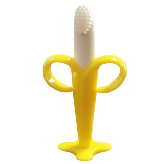 Banana Teether Teether Toy Baby Molar Sti K Baby Molar Milk Toothbrush-yellow