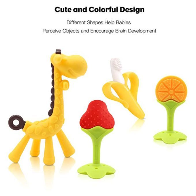 Banana Teether Teether Toy Baby Molar Sti K Baby Molar Milk Toothbrush-yellow