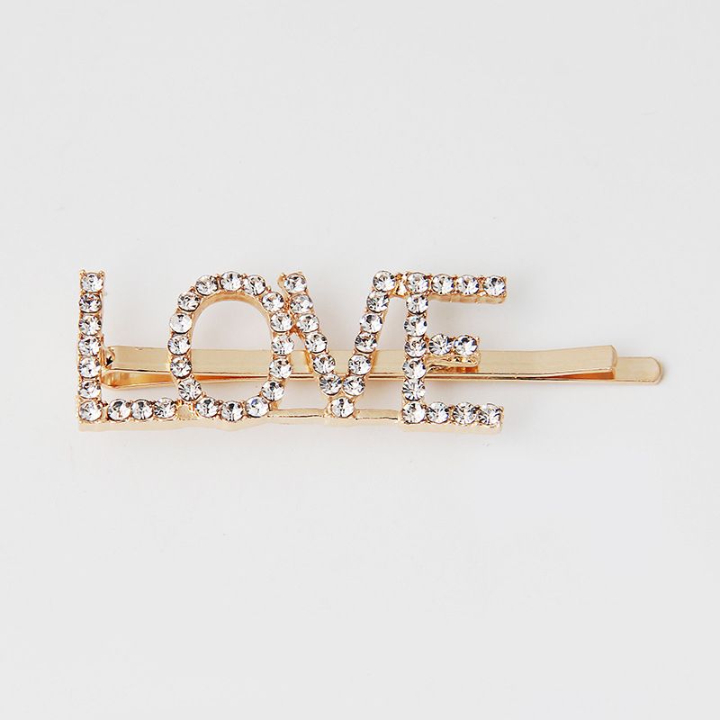 My Love Hair Pin Clips - Gold - 1piece