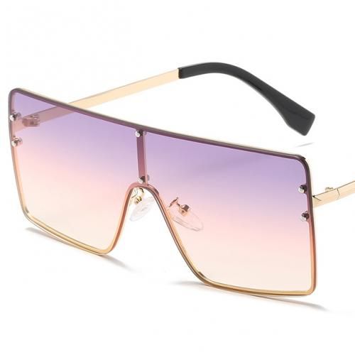 Retro Oversized Square Shaped Elegant Ladies Sunglasses