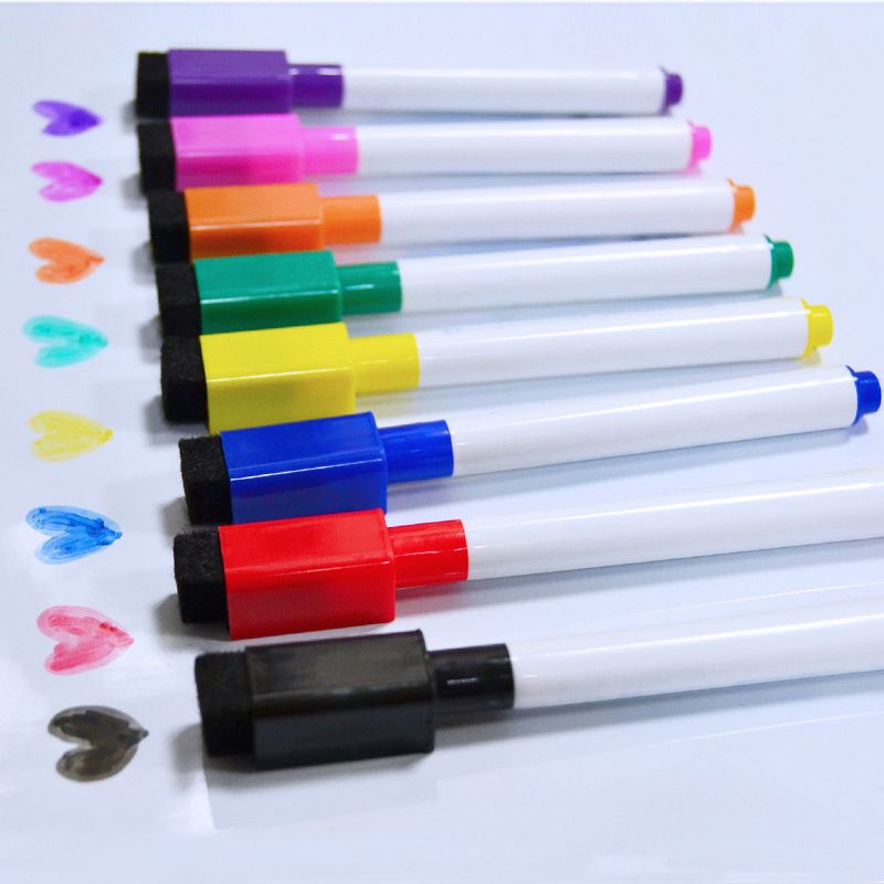 Yibai 8pcs Magnetic Whiteboard Pen Drawing And Rec