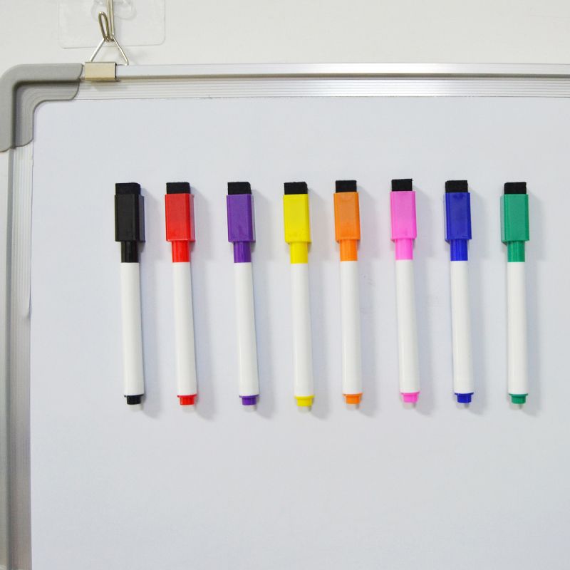 Yibai 8pcs Magnetic Whiteboard Pen Drawing And Rec