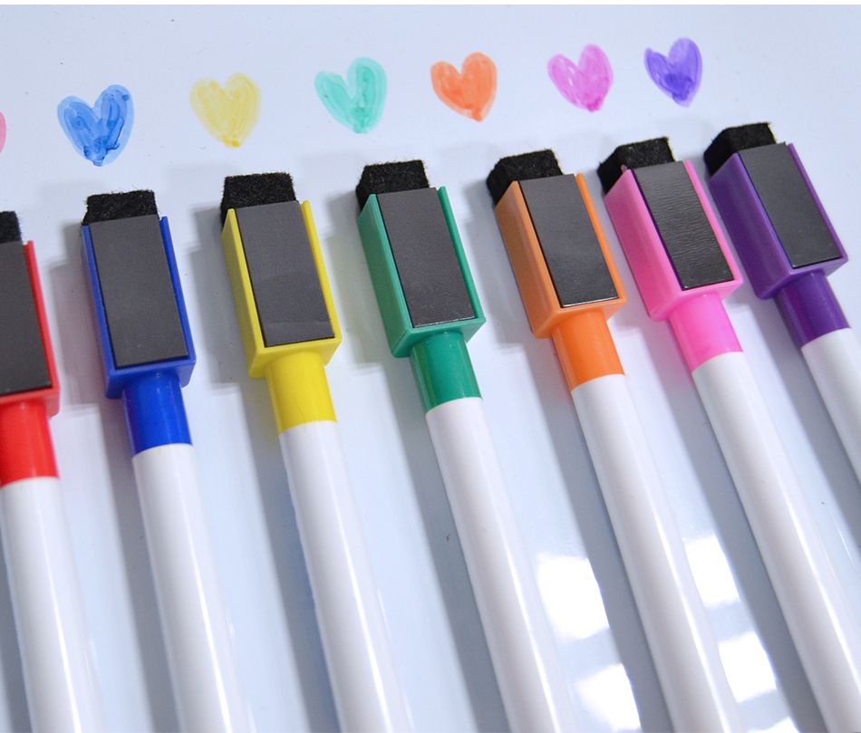 Yibai 8pcs Magnetic Whiteboard Pen Drawing And Rec