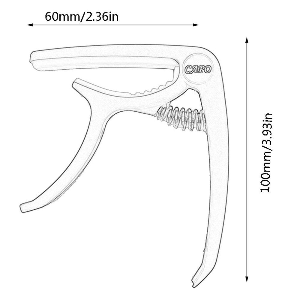Guitar Capo For 6 String Acoustic Classic Electric Guitarra Tuning C