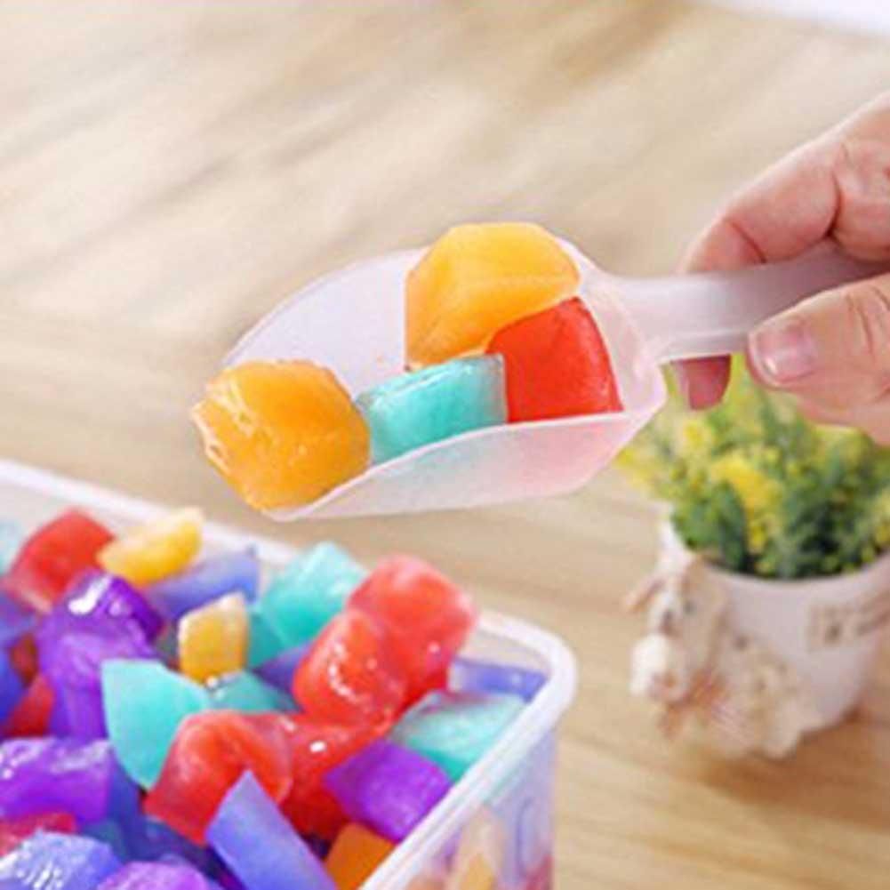 5 Pcs Mini Plastic Ice Shovel Kitchen Flour Food Candy Ice Cream Scoop Dessert Pelles Bonbons Beans Scoops Party Buffet Tools-5pcs