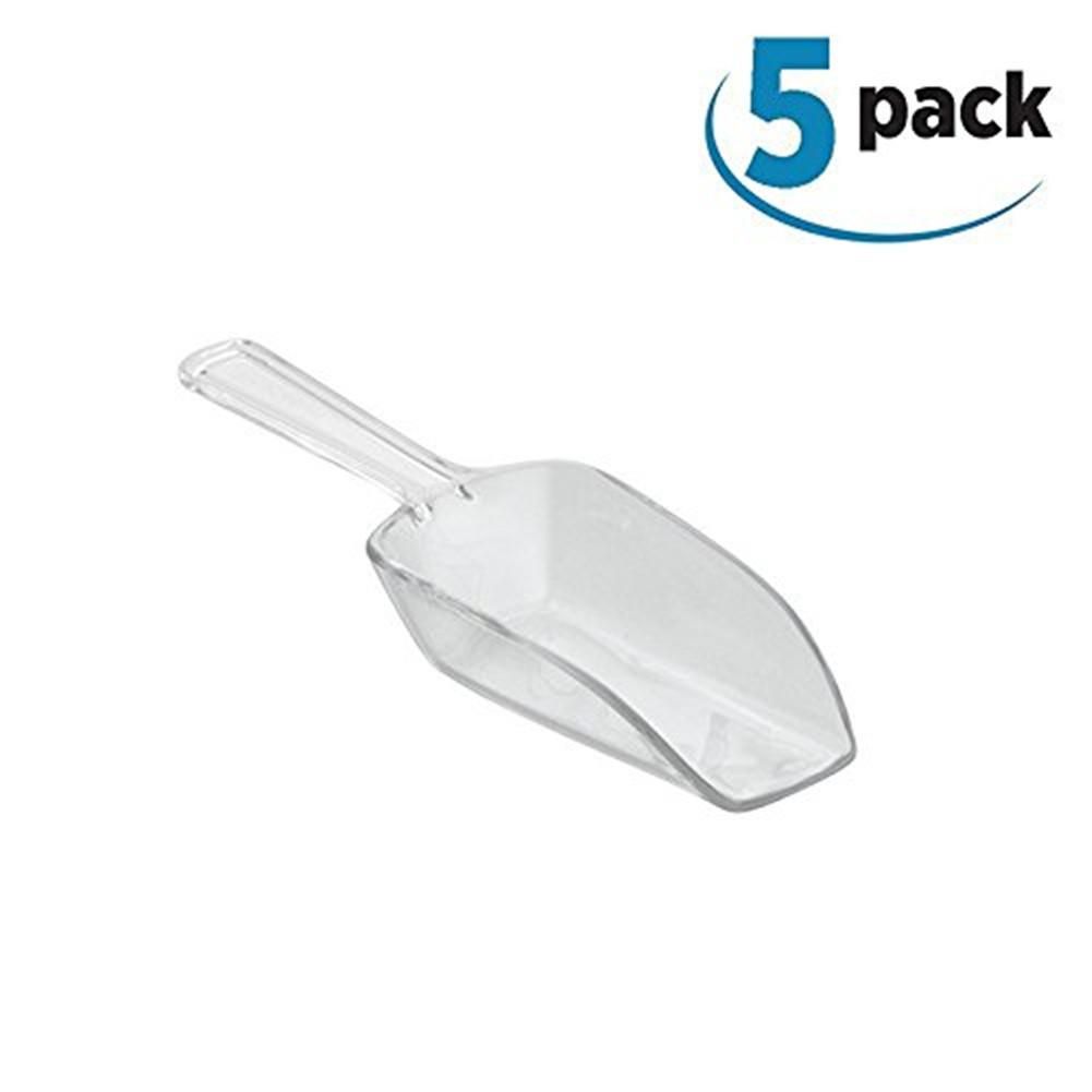 5 Pcs Mini Plastic Ice Shovel Kitchen Flour Food Candy Ice Cream Scoop Dessert Pelles Bonbons Beans Scoops Party Buffet Tools-5pcs