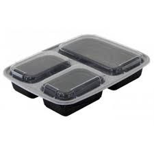 20pcs Three Sided Plastic Food Bowl +Cover & Microwaveable