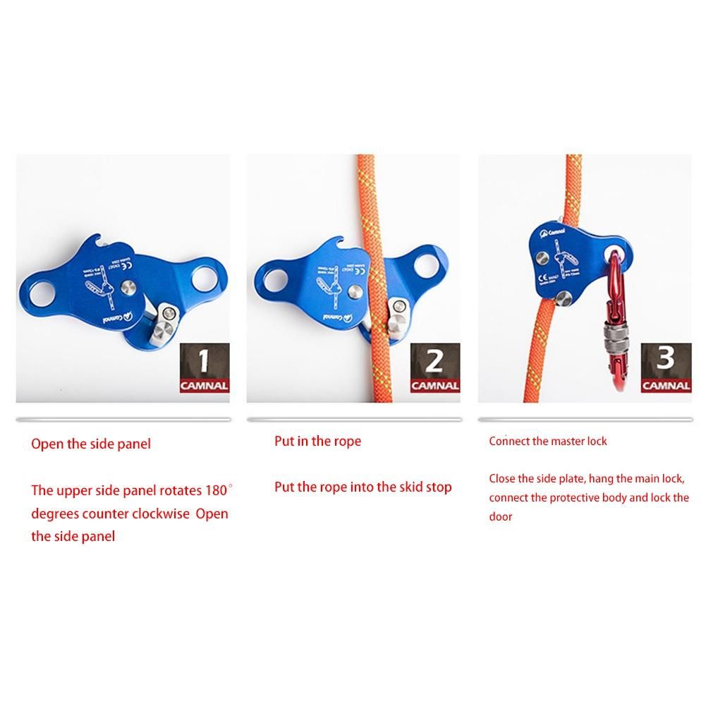 CAMNAL Safety Climbing Protective Ascender 220LB Climbing