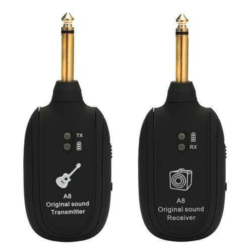 Wireless Guitar Transmitter Receiver Set UHF A8 730mhz 50m