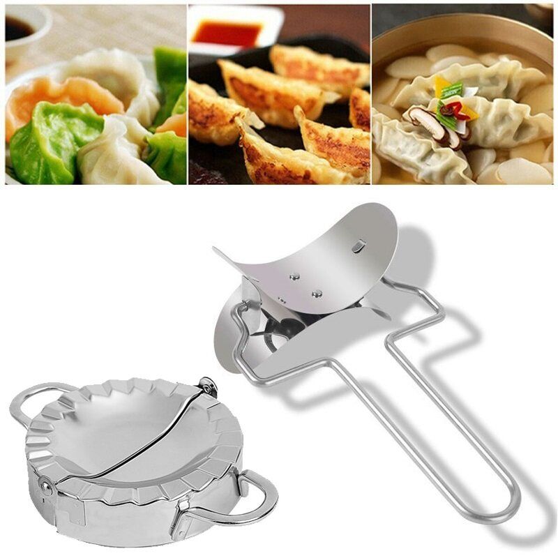 2x Stainless Steel Dumpling Mould Press Meat Pie Pastry Maker Dough Tool Small