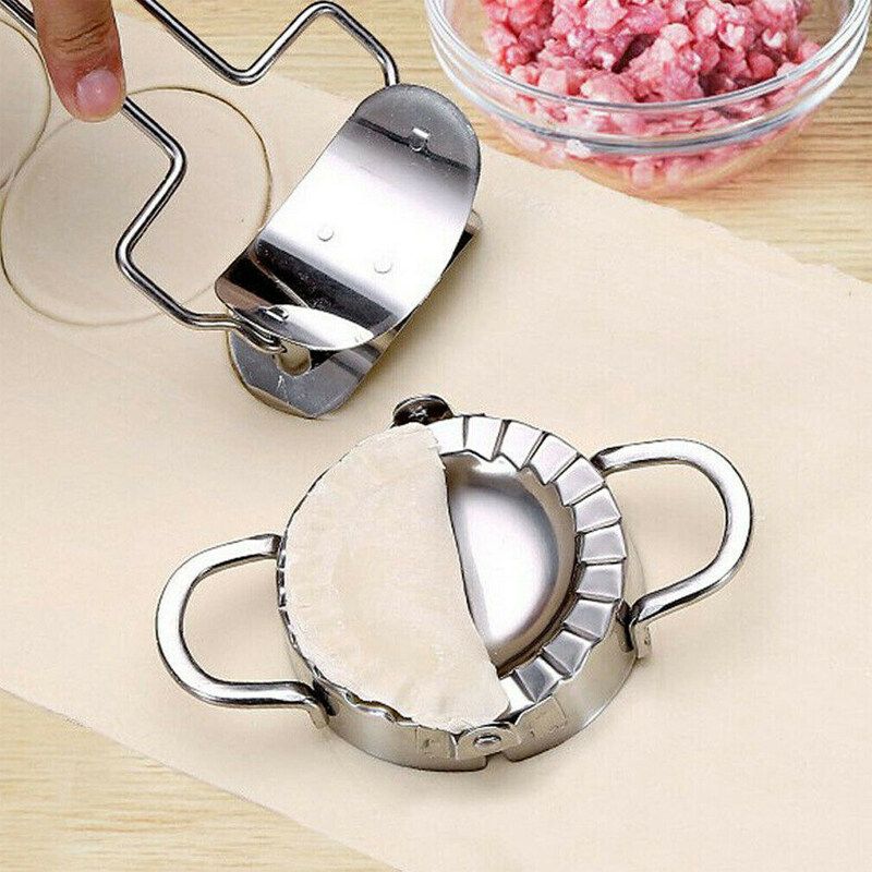 2x Stainless Steel Dumpling Mould Press Meat Pie Pastry Maker Dough Tool Small