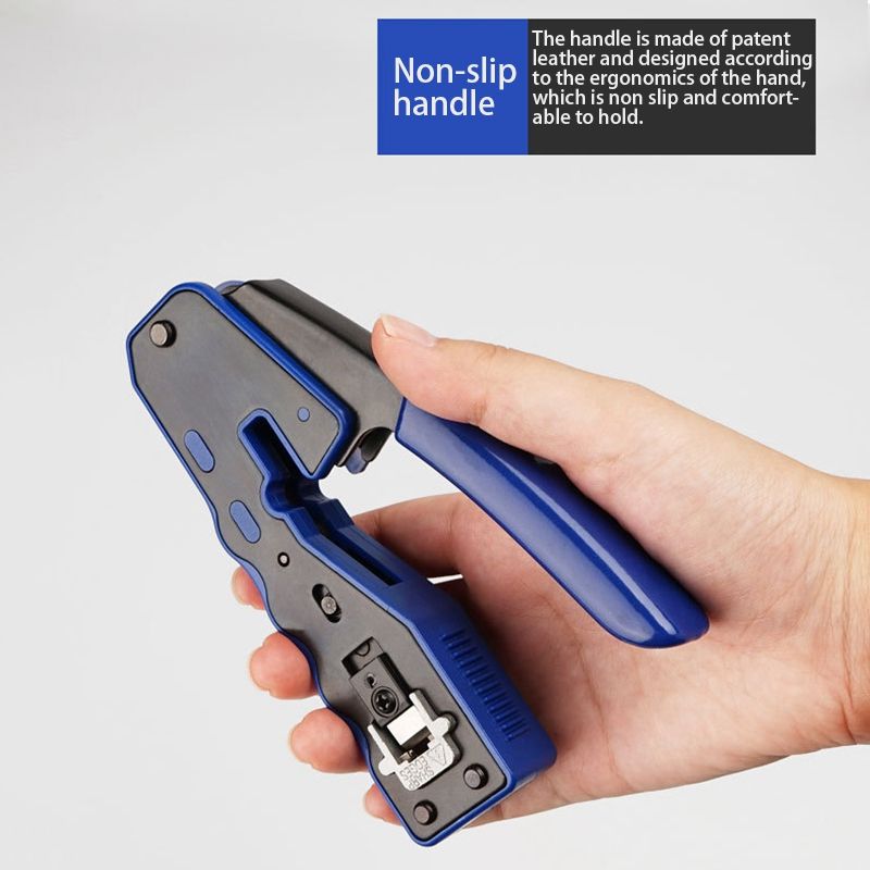 Ethernet RJ45 Pass Through Crimping Tool