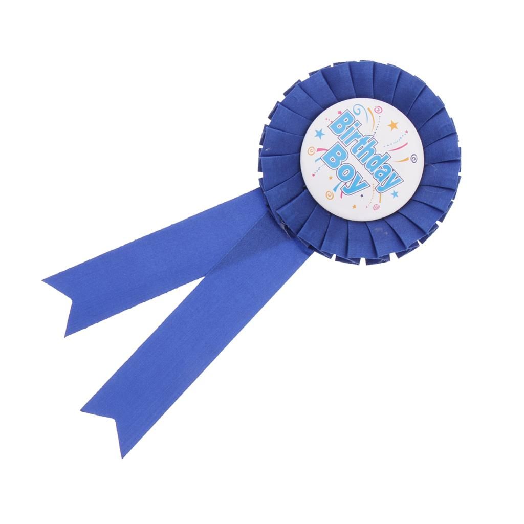 Birthday Boy Rosette Badge Brooch Pin Shower Ceremony