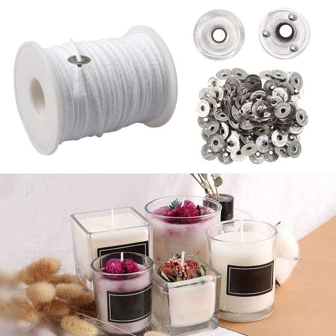 1 Set DIY Candles Craft Kit Paraffin Plastic With Cotton 24 Shares