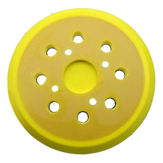 5in 125mm 8-Hole Ba K-up Sanding Pad Hook And Loop Sander Ba King Pad Tool-Yellow-Black-4 Nail