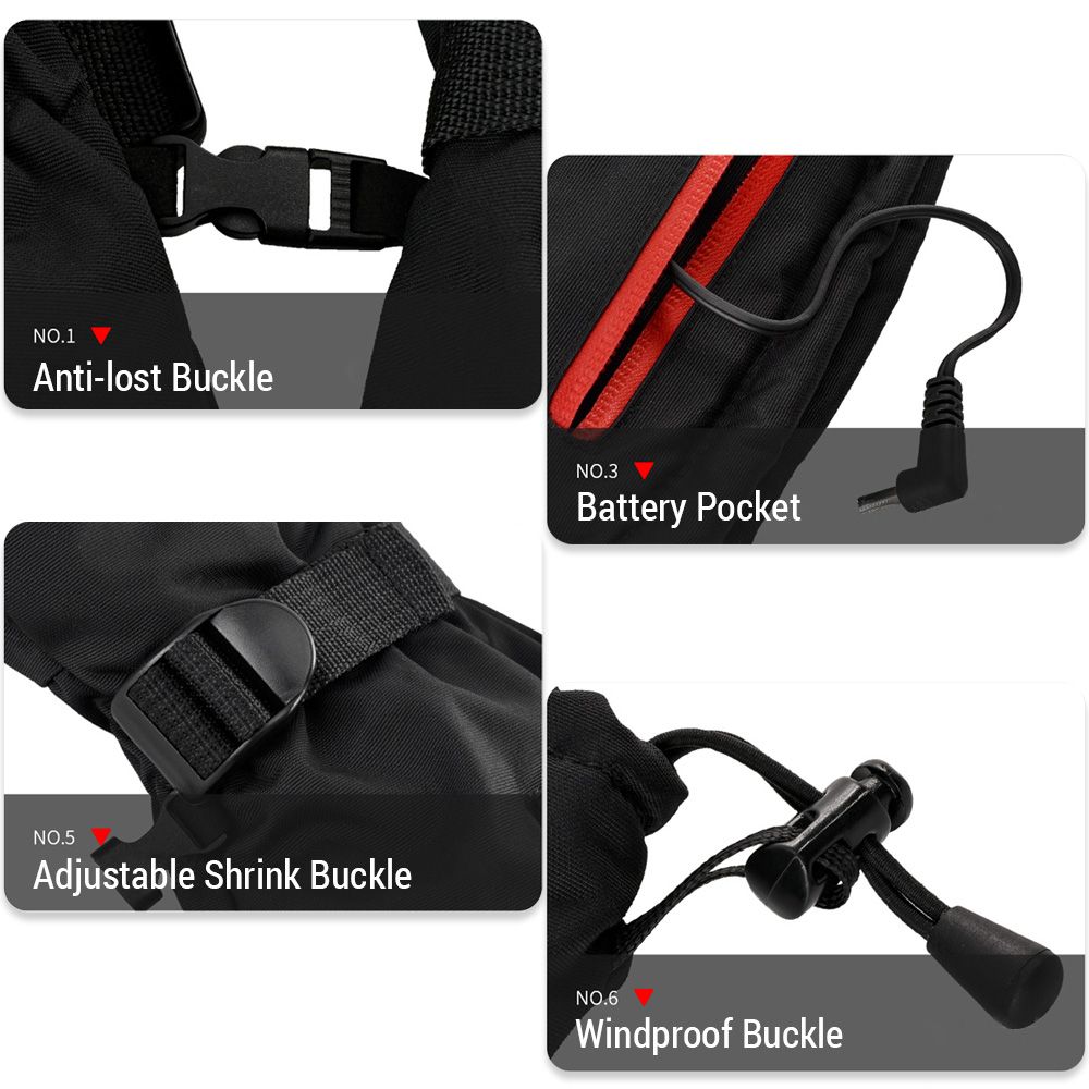 Winter Electric Heated  Waterproof 3-Gear Temperature