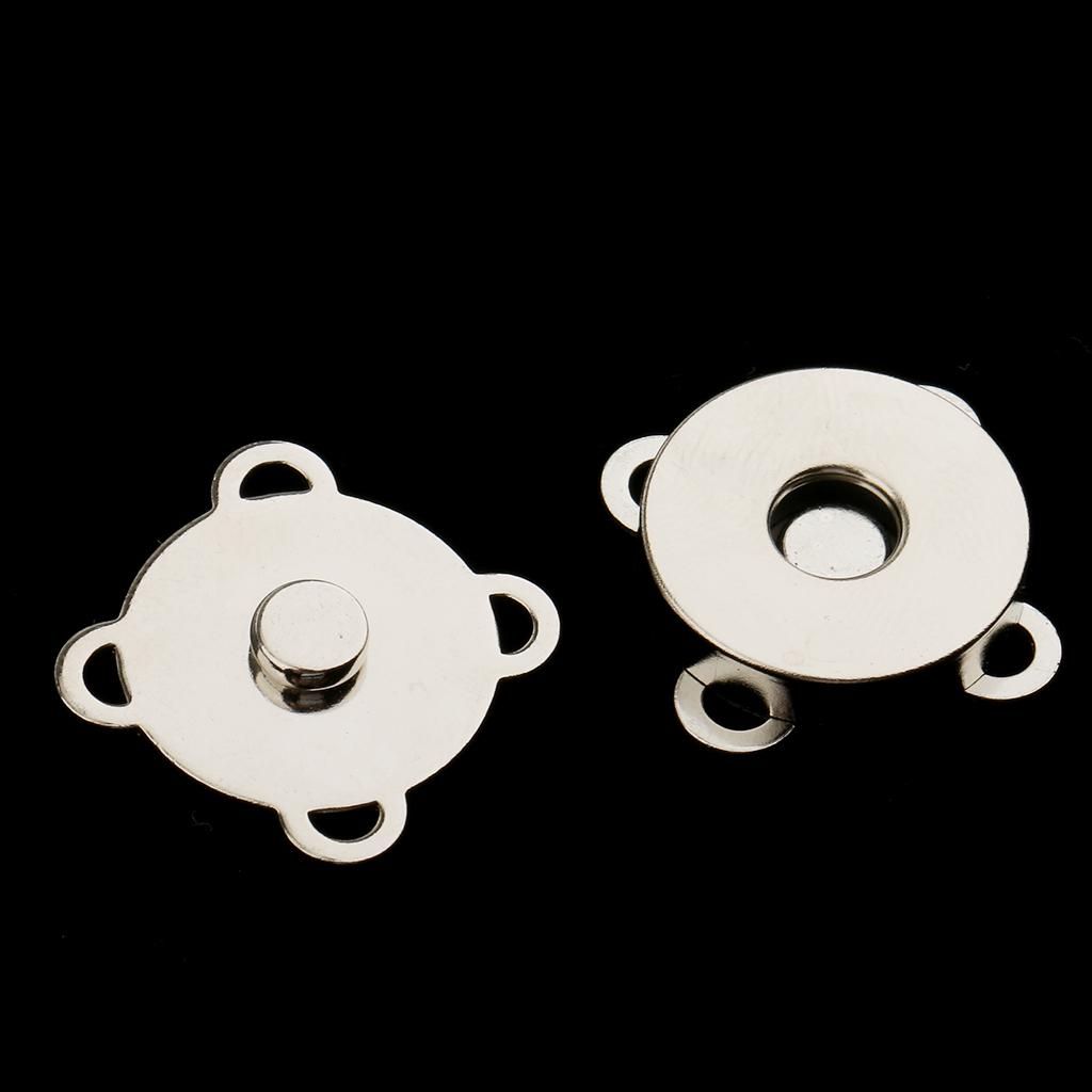 20 Magnetic Snap Fasteners Closures Buttons Purse Sewing Leather