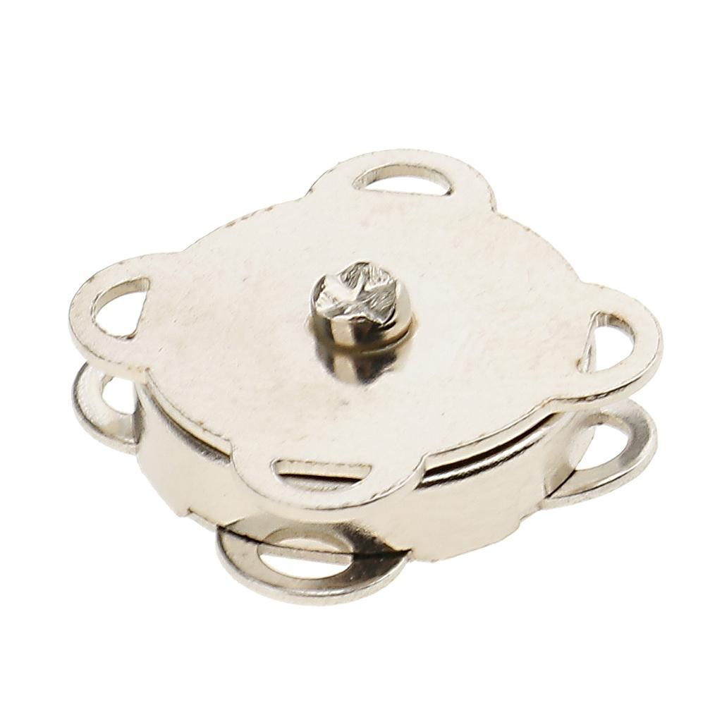20 Magnetic Snap Fasteners Closures Buttons Purse Sewing Leather