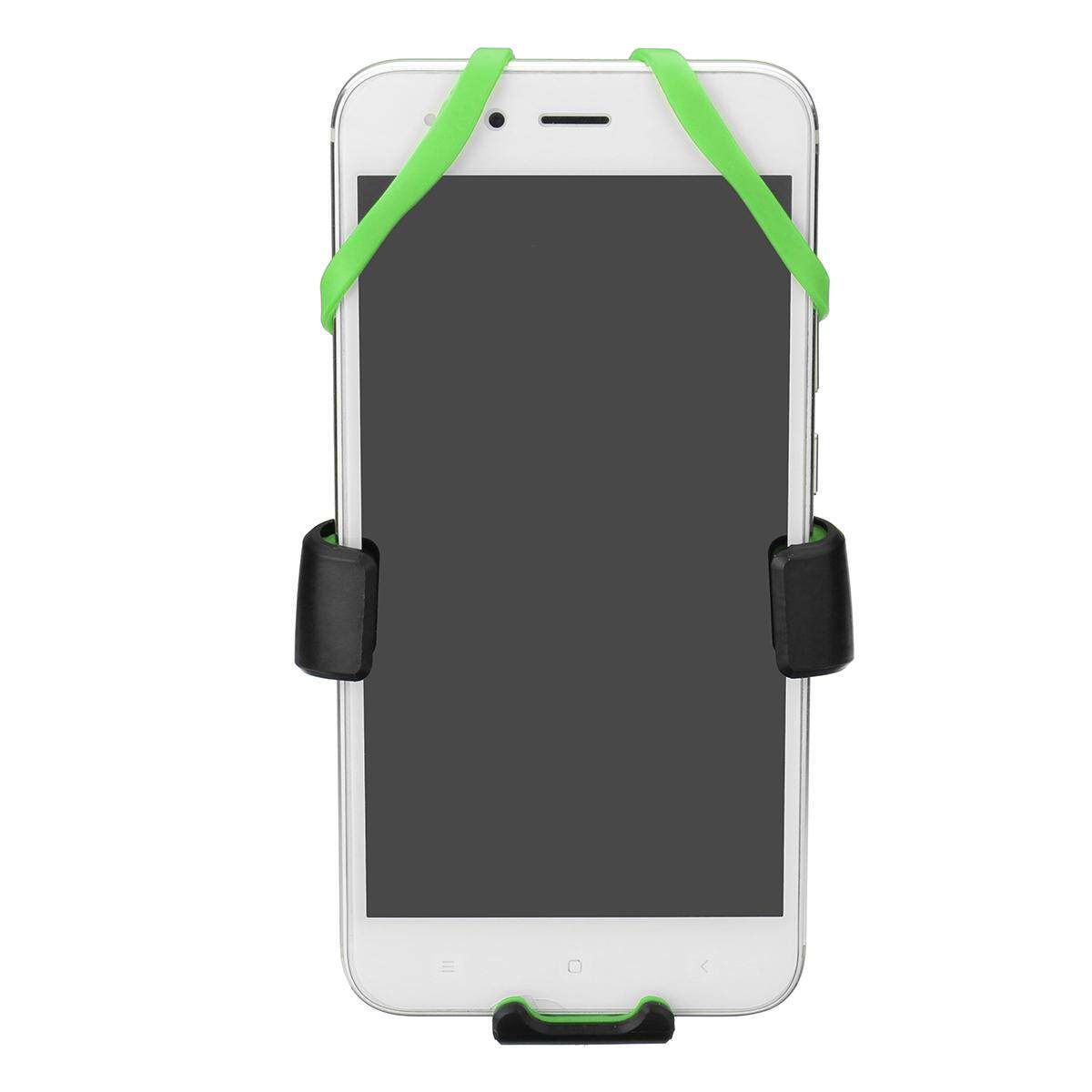 Universal Motorcycle Handlebar Phone Holder USB Charger Gravity Holder Stable Black/Green/Red/Blue Green (green)