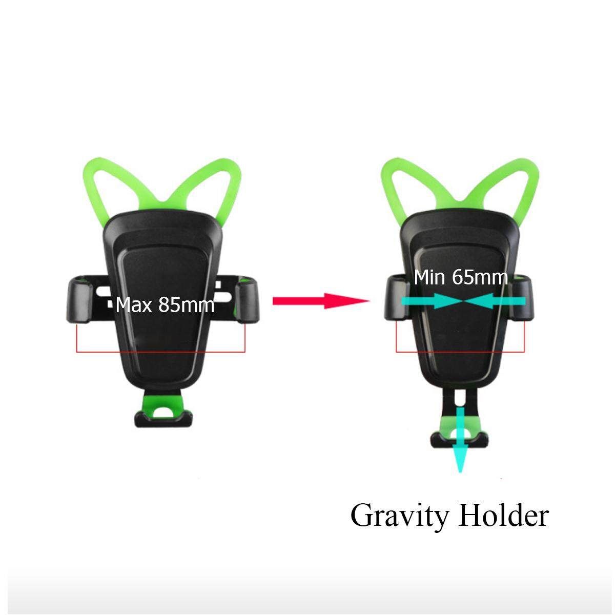 Universal Motorcycle Handlebar Phone Holder USB Charger Gravity Holder Stable Black/Green/Red/Blue Green (green)