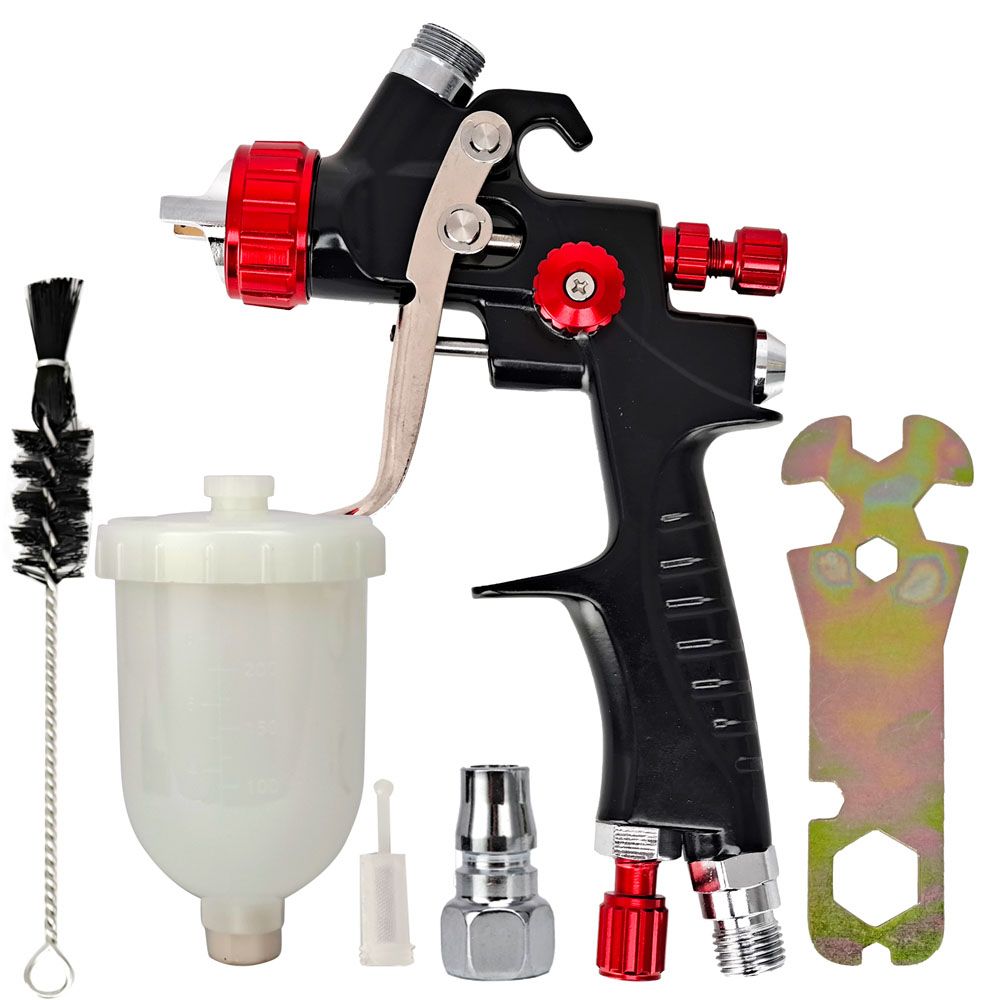 1.0mm LVMP Car Paint Spraying Tool Set Gravitys-Feed Air
