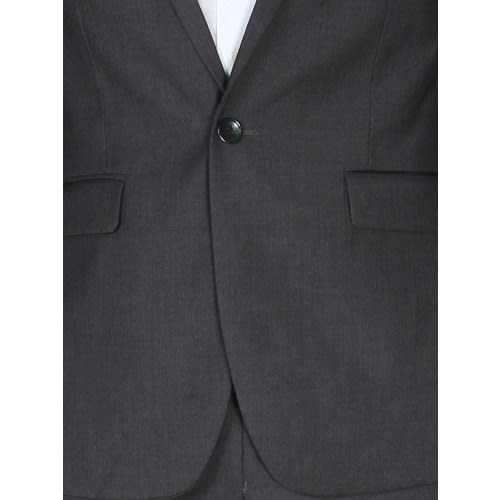 Men's Modern Suit Pin Lapel Semi-fitted Suit - Grey - Ms-4757