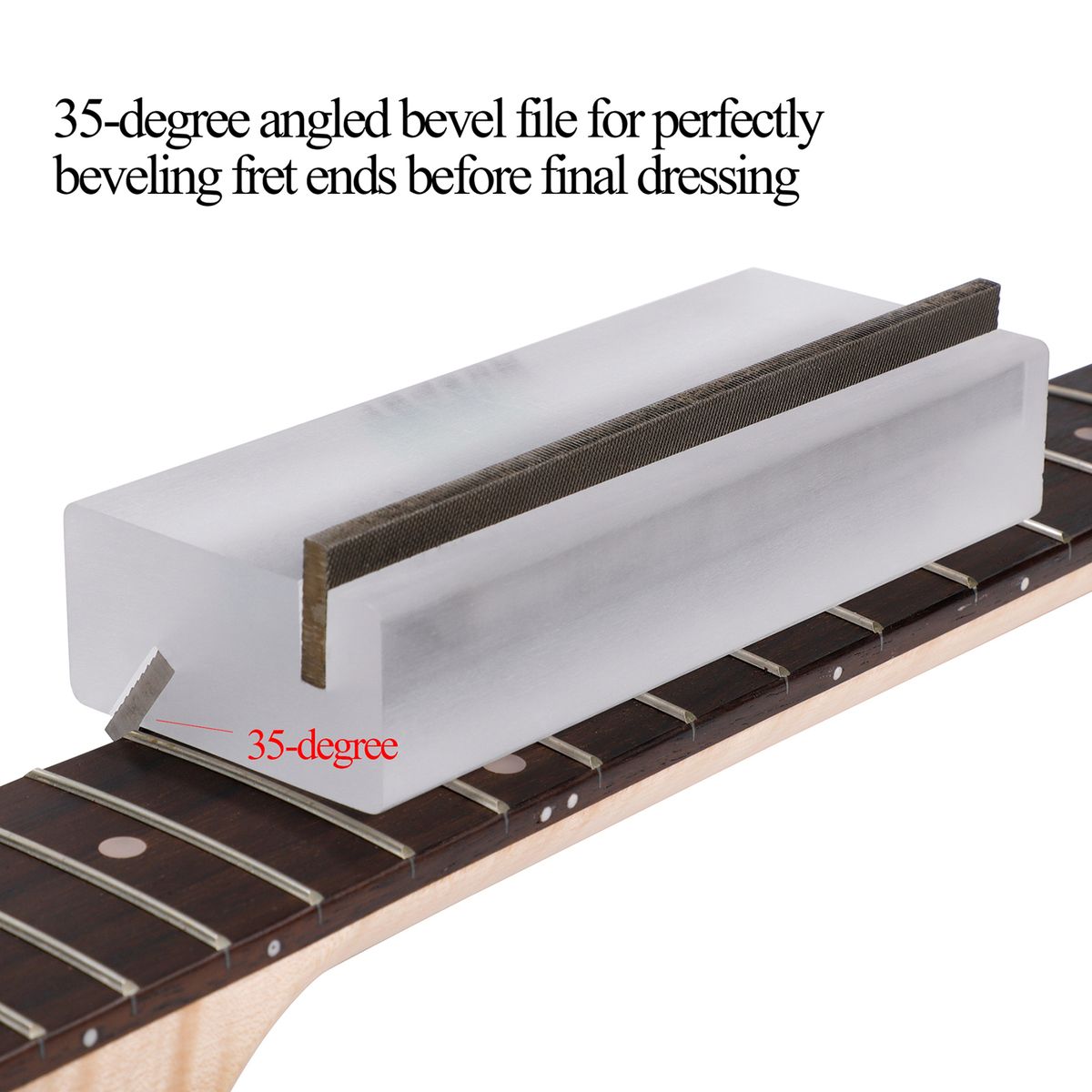 Muspor Guitar Fret Crowning End Bevel-Flush Files Tool