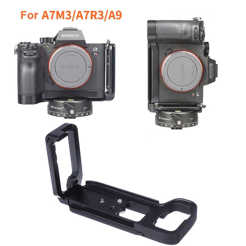 Release L-Bracket Plate Holder Hand Grip For Sony DSLR Camera A7M3/A7R3/A9