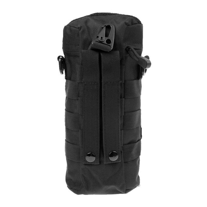 Black Molle Bottle Bag Outdoor  Water Kettle Bag Pouch Black