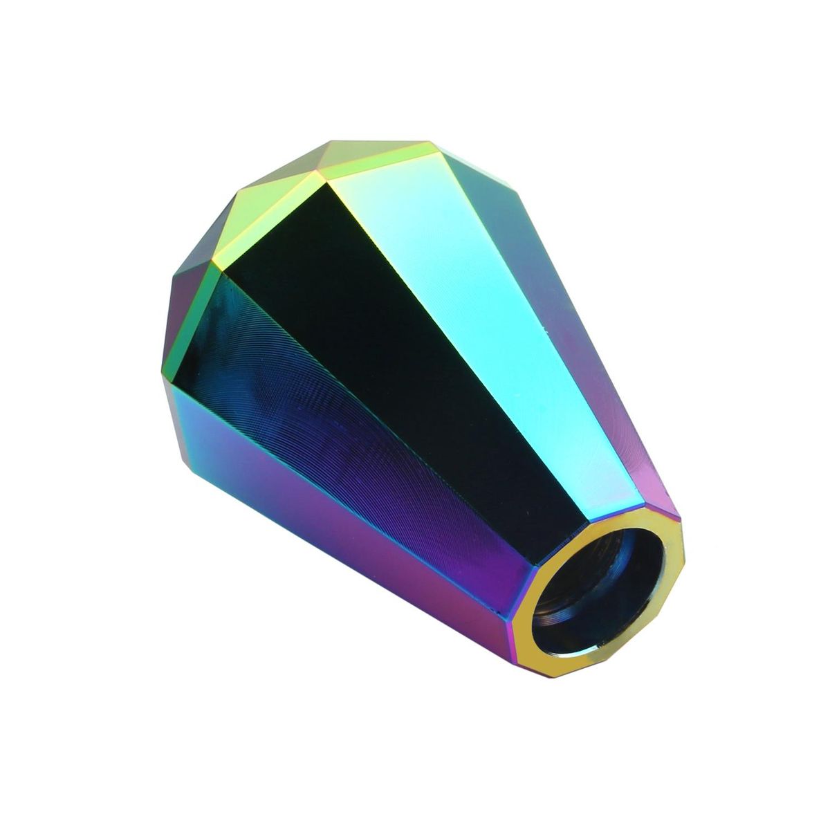 Universal Diamond Shape Manual Gear Shift Knob fitment for Car Manual Transmission and Automatic Transmission Without Lock Button