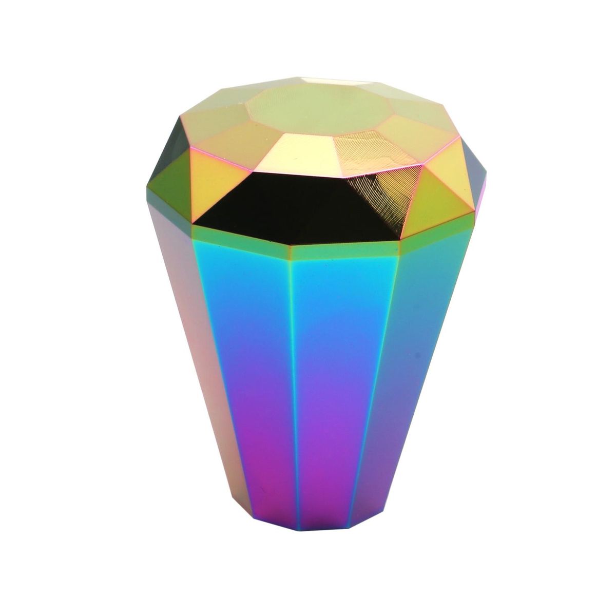Universal Diamond Shape Manual Gear Shift Knob fitment for Car Manual Transmission and Automatic Transmission Without Lock Button