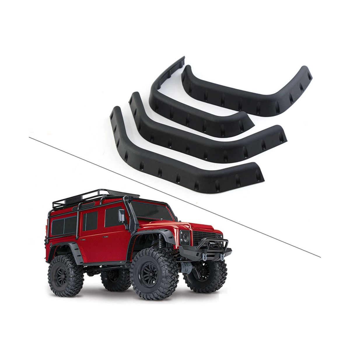 For -4 Accessory Front and Rear Fenders Wheel Arch