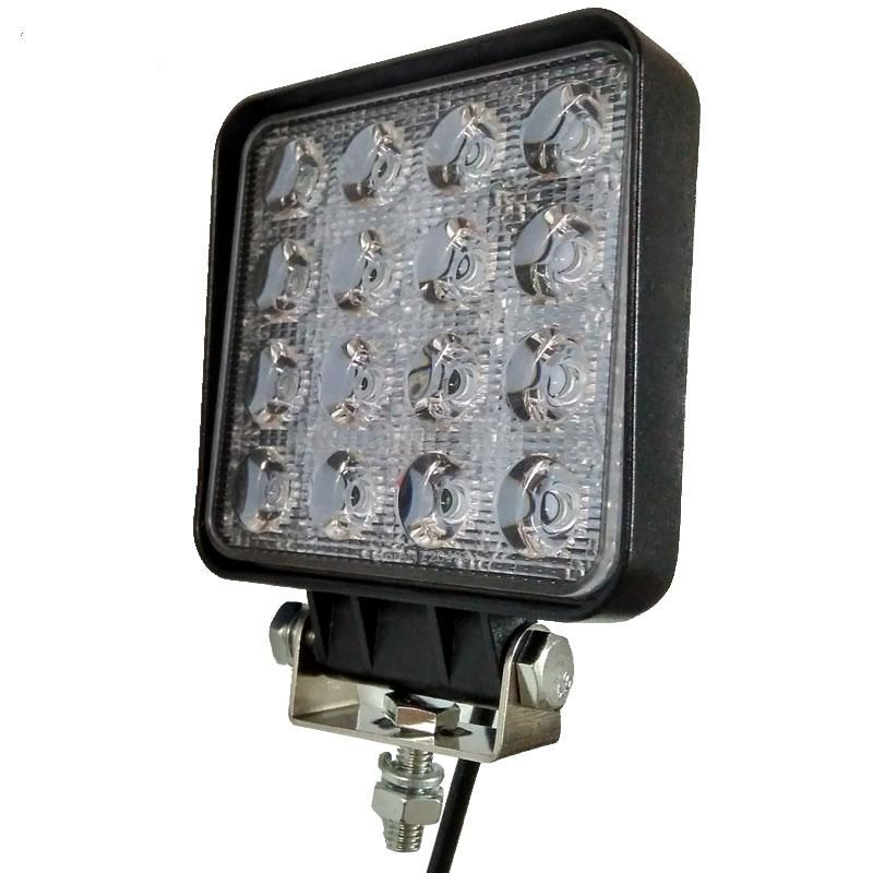 2pcs 48W 4.2 inch LED Work Light Flood Driving Lamp for Car Truck Trailer SUV Off Road Boat 12V 24V 4WD