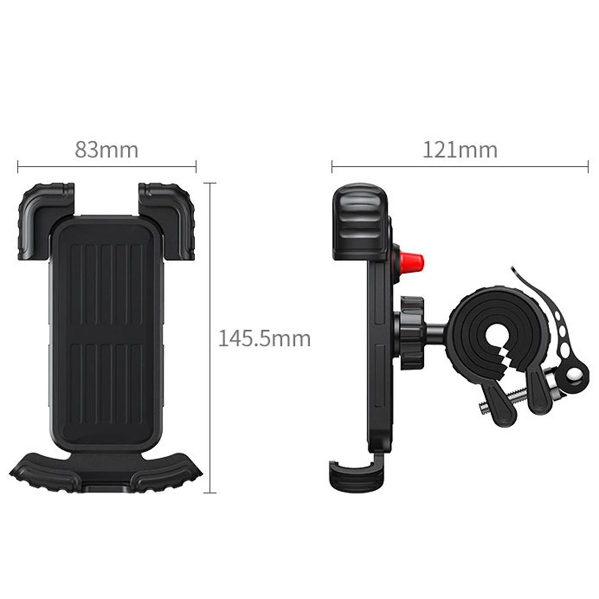 Bike Phone Holder HandlebarRearview MirrorKnob Motorbike Cell Phone Mount