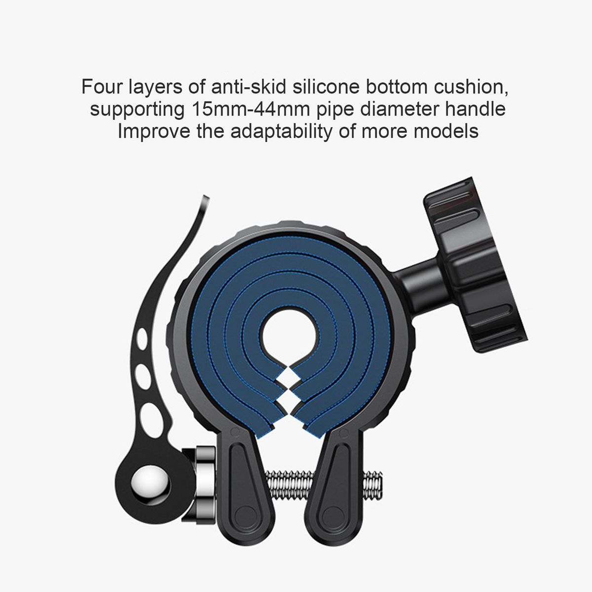 Bike Phone Holder HandlebarRearview MirrorKnob Motorbike Cell Phone Mount