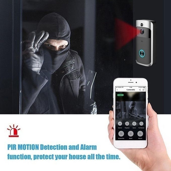 Smart Wi-Fi Vision Door Bell Camera Wireless HD 1080P , Home