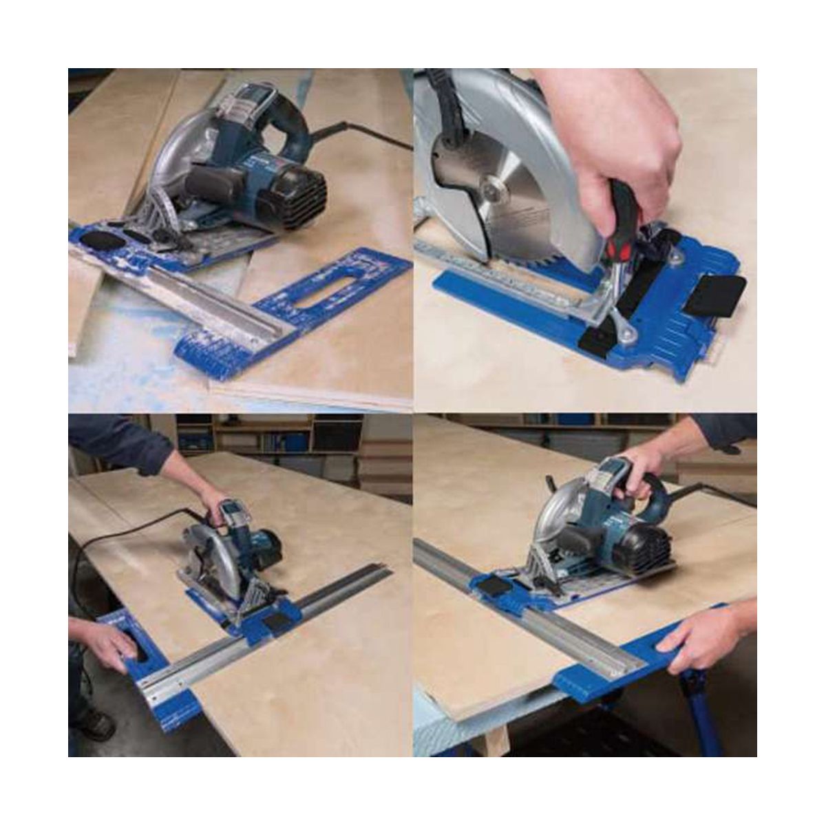 Circular Saw Edge Guide Position  Wood Board