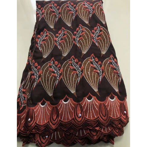 Voile Lace - Brown - 5 Yards