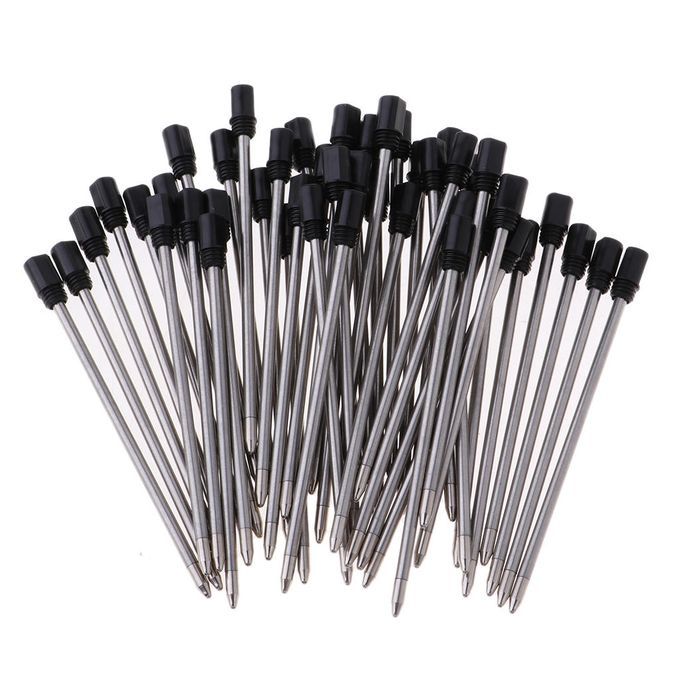 Lot/50pcs Metal Rollerball Pen Pen Refill,1mm Nib Black