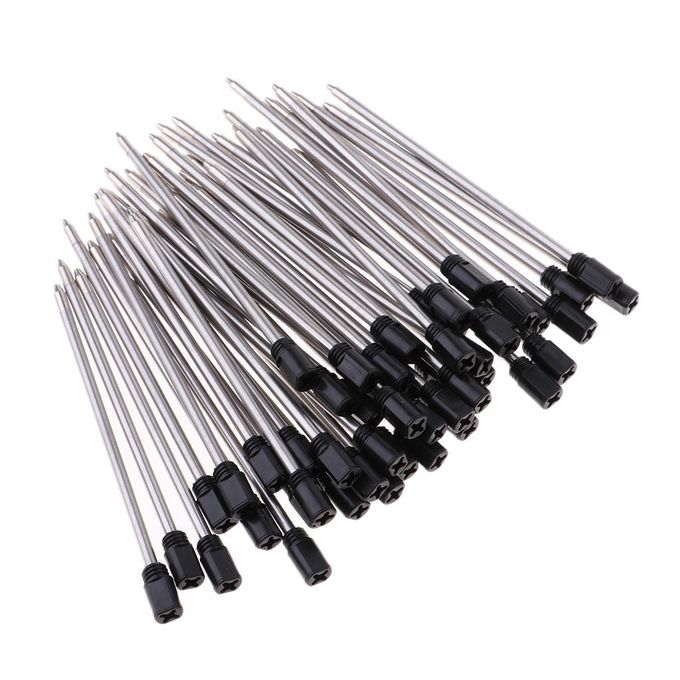Lot/50pcs Metal Rollerball Pen Pen Refill,1mm Nib Black