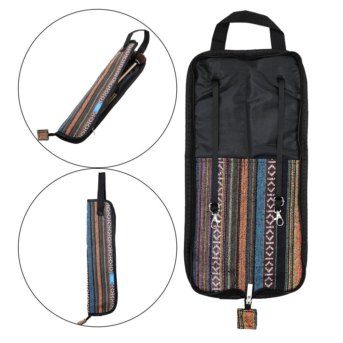 600D Water-Resistant Drum Sticks Gig Bag Oxford Cloth