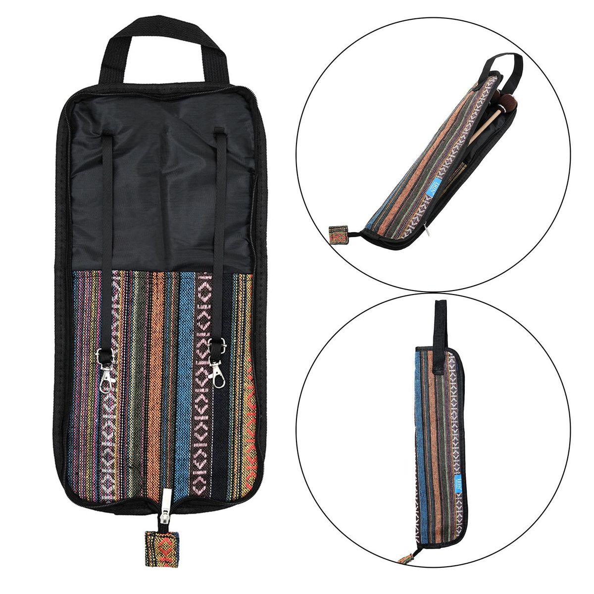 600D Water-Resistant Drum Sticks Gig Bag Oxford Cloth