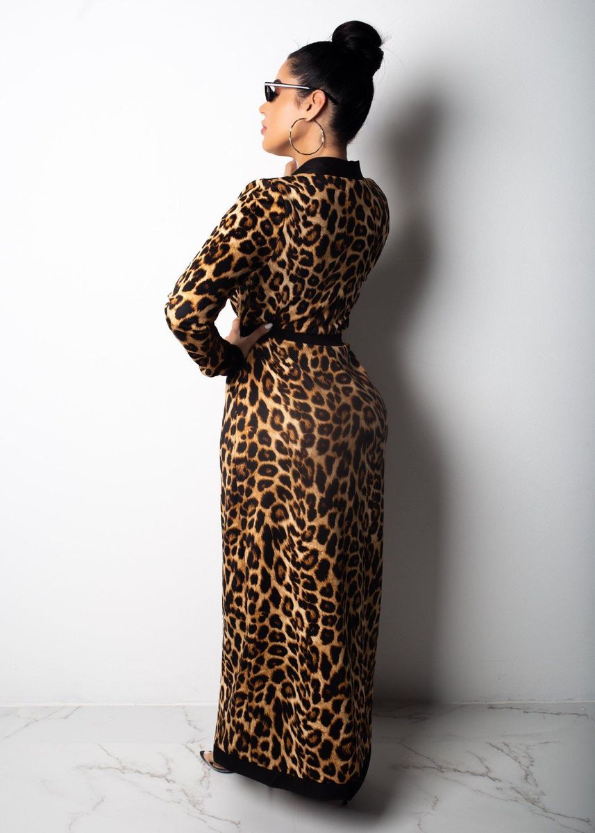 2018 Winter Sexy Leopard Print Three Piece Set