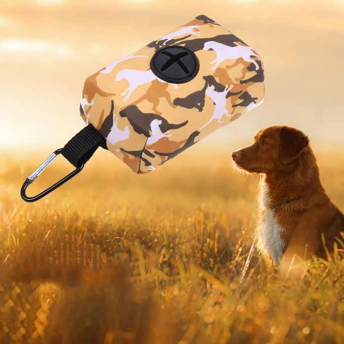 Pet Waste Bag Dispenser Holder W/ Clip Doggy Poo Bag Yellow
