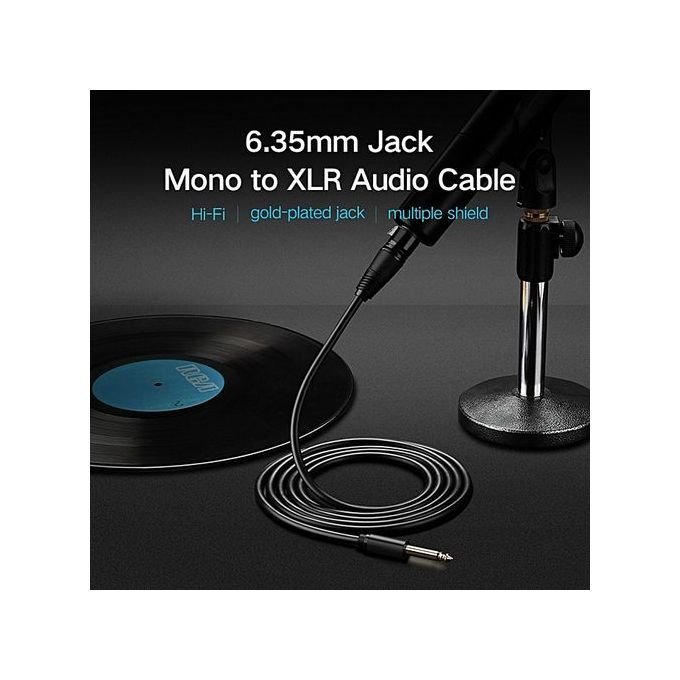 5M 6.5mm Jack To 3pin XLR Shielded Microphone Cable For Microphones,Powered Speakers,Sound Consoles By HonTai
