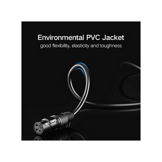 5M 6.5mm Jack To 3pin XLR Shielded Microphone Cable For Microphones,Powered Speakers,Sound Consoles By HonTai